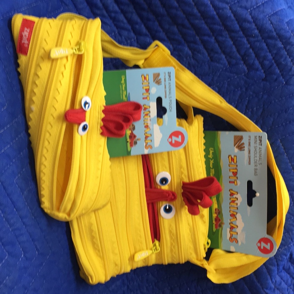 Zipit Animals mini shoulder bag and pouch